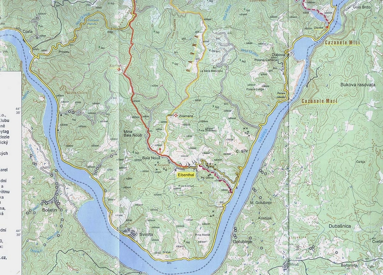 mapa okolí Eibenthalu